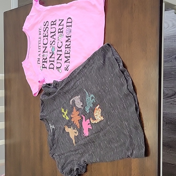 Cat & Jack Other - Two Girls Dinosaur 🦕 Tee Shirts